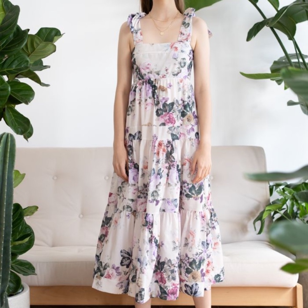 Tiered Midi Dress